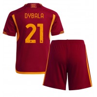 AS Roma Paulo Dybala #21 Hemmadräkt Barn 2023-24 Kortärmad (+ Korta byxor)